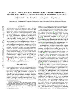 VizECGNet: Visual ECG Image Network for Cardiovascular Diseases
  Classification with Multi-Modal Training and Knowledge Distillation