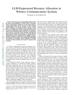LLM-Empowered Resource Allocation in Wireless Communications Systems