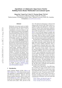 OpenOmni: A Collaborative Open Source Tool for Building Future-Ready
  Multimodal Conversational Agents