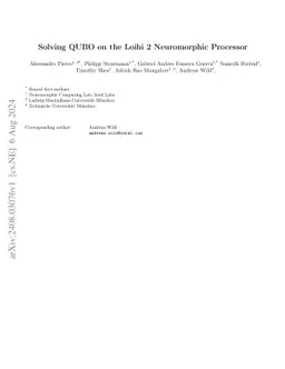 Solving QUBO on the Loihi 2 Neuromorphic Processor