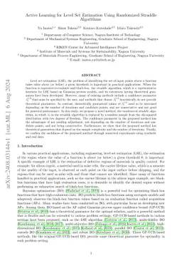 Active Learning for Level Set Estimation Using Randomized Straddle
  Algorithms