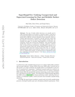 SuperSimpleNet: Unifying Unsupervised and Supervised Learning for Fast
  and Reliable Surface Defect Detection