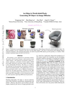 An Object is Worth 64x64 Pixels: Generating 3D Object via Image
  Diffusion