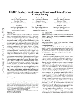 RELIEF: Reinforcement Learning Empowered Graph Feature Prompt Tuning