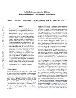 FedBAT: Communication-Efficient Federated Learning via Learnable
  Binarization