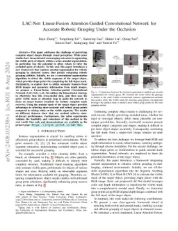 LAC-Net: Linear-Fusion Attention-Guided Convolutional Network for
  Accurate Robotic Grasping Under the Occlusion