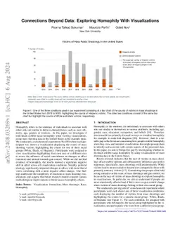 Connections Beyond Data: Exploring Homophily With Visualizations
