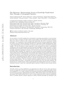 The Ontoverse: Democratising Access to Knowledge Graph-based Data
  Through a Cartographic Interface