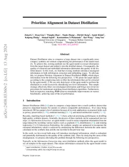 Prioritize Alignment in Dataset Distillation