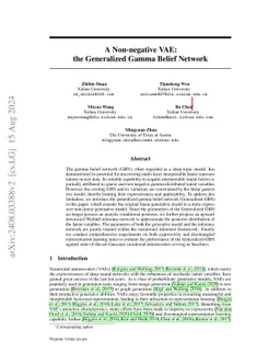 A Non-negative VAE:the Generalized Gamma Belief Network