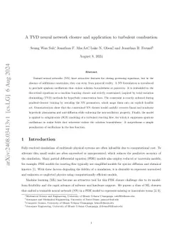 A TVD neural network closure and application to turbulent combustion