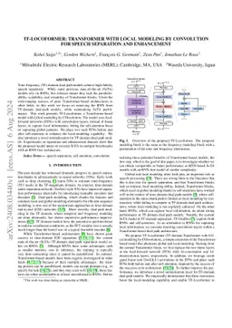 TF-Locoformer: Transformer with Local Modeling by Convolution for Speech
  Separation and Enhancement