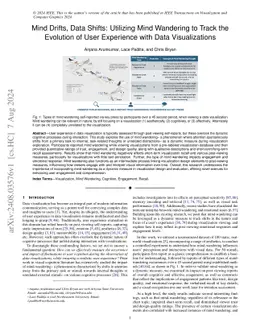 Mind Drifts, Data Shifts: Utilizing Mind Wandering to Track the
  Evolution of User Experience with Data Visualizations