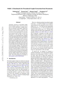 PAGED: A Benchmark for Procedural Graphs Extraction from Documents
