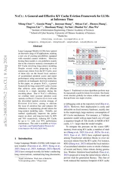 NACL: A General and Effective KV Cache Eviction Framework for LLMs at
  Inference Time
