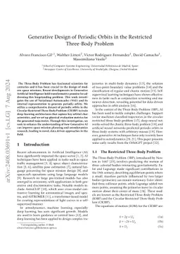Generative Design of Periodic Orbits in the Restricted Three-Body
  Problem