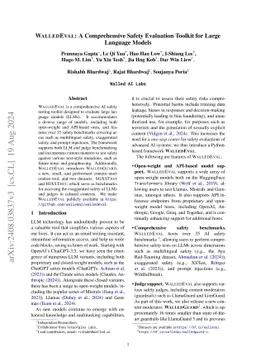 WalledEval: A Comprehensive Safety Evaluation Toolkit for Large Language
  Models