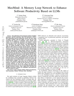 MaxMind: A Memory Loop Network to Enhance Software Productivity based on
  Large Language Models