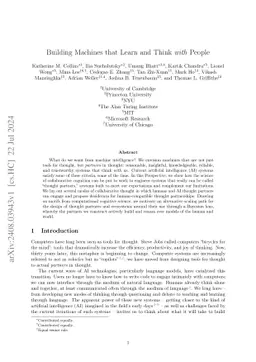 Building Machines that Learn and Think with People