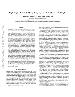 Exploring the Potential of Large Language Models for Heterophilic Graphs