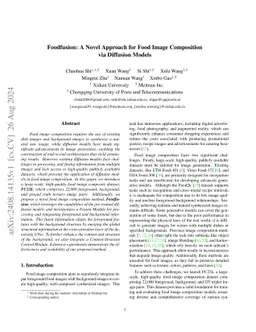 Foodfusion: A Novel Approach for Food Image Composition via Diffusion
  Models