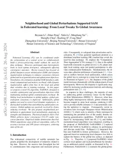 Neighborhood and Global Perturbations Supported SAM in Federated
  Learning: From Local Tweaks To Global Awareness
