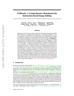 I2EBench: A Comprehensive Benchmark for Instruction-based Image Editing