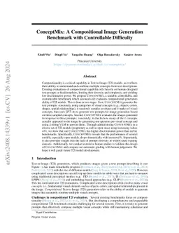 ConceptMix: A Compositional Image Generation Benchmark with Controllable
  Difficulty