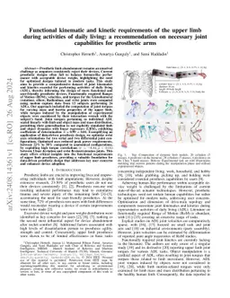 Functional kinematic and kinetic requirements of the upper limb during
  activities of daily living: a recommendation on necessary joint capabilities
  for prosthetic arms
