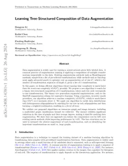 Learning Tree-Structured Composition of Data Augmentation