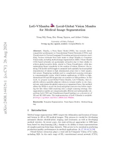 LoG-VMamba: Local-Global Vision Mamba for Medical Image Segmentation