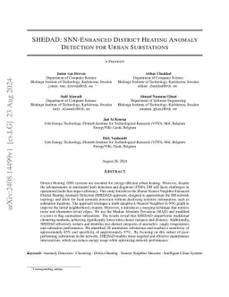 SHEDAD: SNN-Enhanced District Heating Anomaly Detection for Urban
  Substations