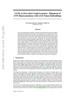 LLMs as Zero-shot Graph Learners: Alignment of GNN Representations with
  LLM Token Embeddings