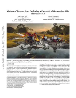 Visions of Destruction: Exploring a Potential of Generative AI in
  Interactive Art