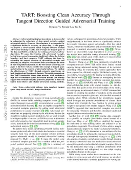 TART: Boosting Clean Accuracy Through Tangent Direction Guided
  Adversarial Training