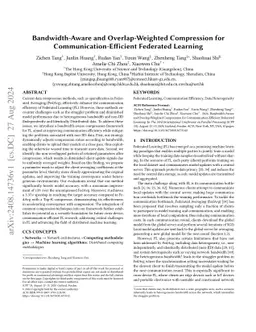 Bandwidth-Aware and Overlap-Weighted Compression for
  Communication-Efficient Federated Learning