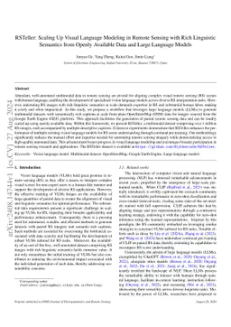 RSTeller: Scaling Up Visual Language Modeling in Remote Sensing with Rich Linguistic Semantics from Openly Available Data and Large Language Models