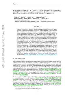 CrossViewDiff: A Cross-View Diffusion Model for Satellite-to-Street View
  Synthesis