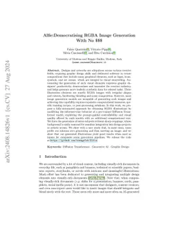 Alfie: Democratising RGBA Image Generation With No $$$