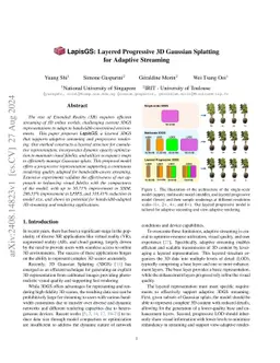 LapisGS: Layered Progressive 3D Gaussian Splatting for Adaptive Streaming