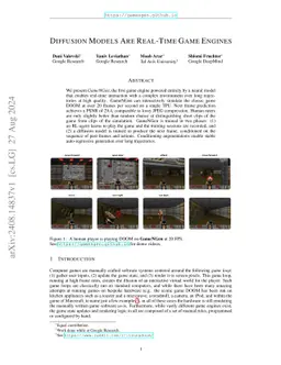 Diffusion Models Are Real-Time Game Engines