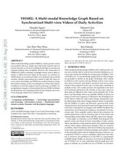 VHAKG: A Multi-modal Knowledge Graph Based on Synchronized Multi-view
  Videos of Daily Activities