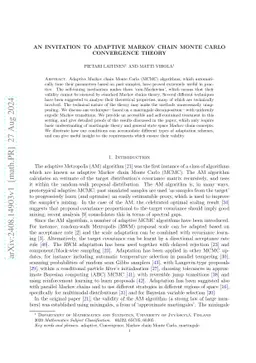 An invitation to adaptive Markov chain Monte Carlo convergence theory