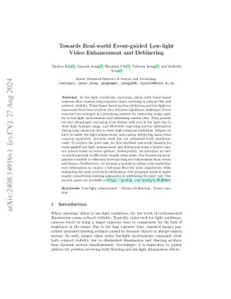 Towards Real-world Event-guided Low-light Video Enhancement and
  Deblurring