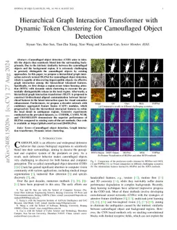 Hierarchical Graph Interaction Transformer with Dynamic Token Clustering
  for Camouflaged Object Detection