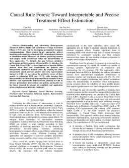 Causal Rule Forest: Toward Interpretable and Precise Treatment Effect
  Estimation