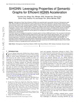 SiHGNN: Leveraging Properties of Semantic Graphs for Efficient HGNN
  Acceleration