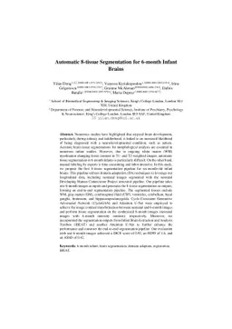 Automatic 8-tissue Segmentation for 6-month Infant Brains