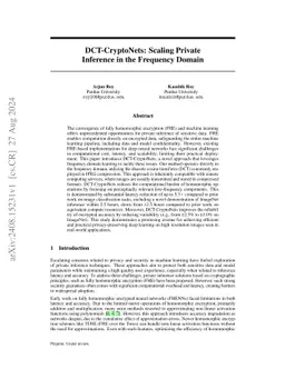 DCT-CryptoNets: Scaling Private Inference in the Frequency Domain