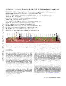 SkillMimic: Learning Basketball Interaction Skills from Demonstrations